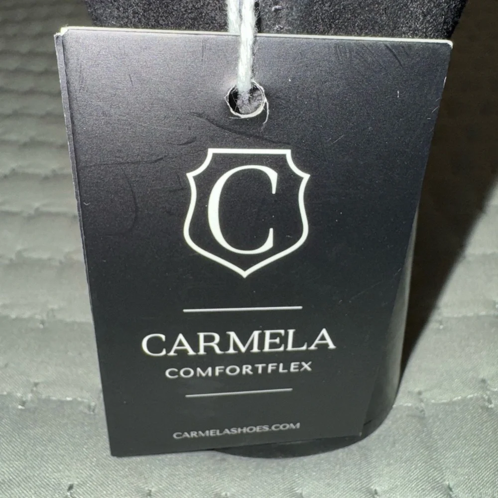 Carmela comfort flex black leather 3in heel ankle/boot Shoes size EU40/US 9 NWT